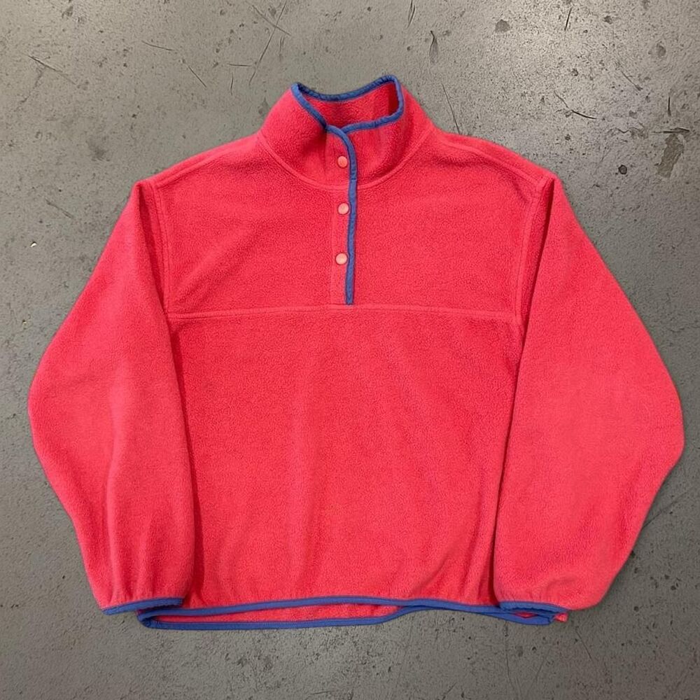 Vintage Womens Woolrich Fleece Quarter Zip SZ XL